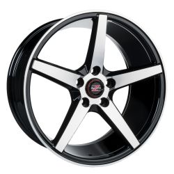 Capitano Black Polished 8x17
